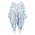 Gebloemde Dames Poncho Kasjmier