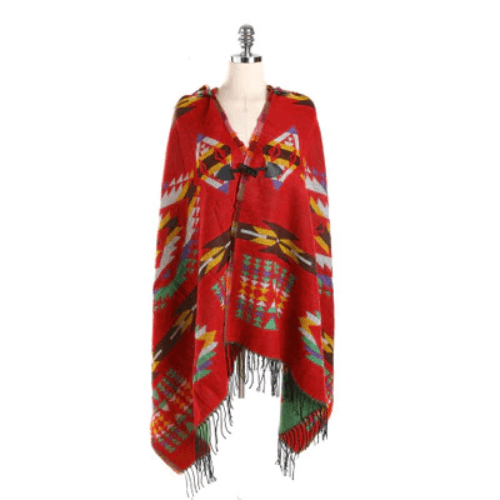 Fijne Dames Poncho met Capuchon