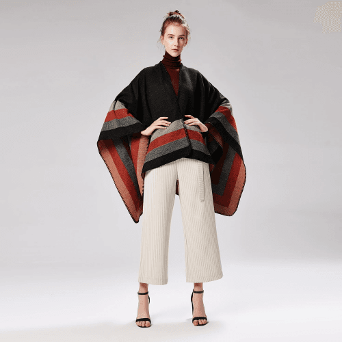 Vintage Dames Poncho Kasjmier