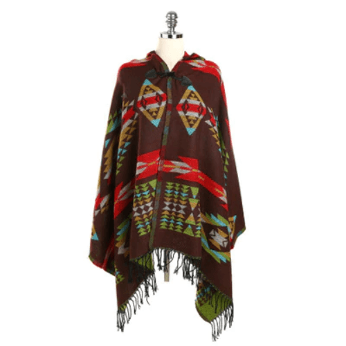 Fijne Dames Poncho met Capuchon
