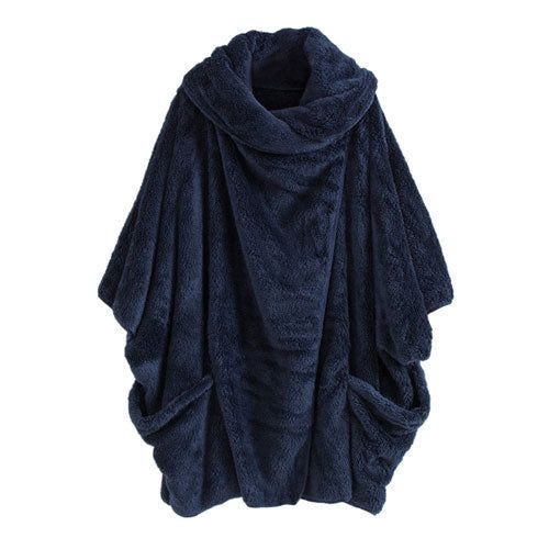Zachte Plaid Heren Poncho