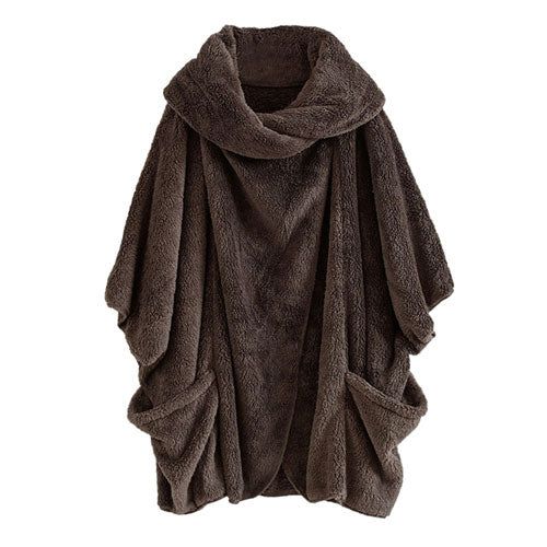 Zachte Plaid Heren Poncho