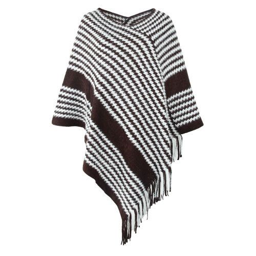 Gebreide Winter Poncho