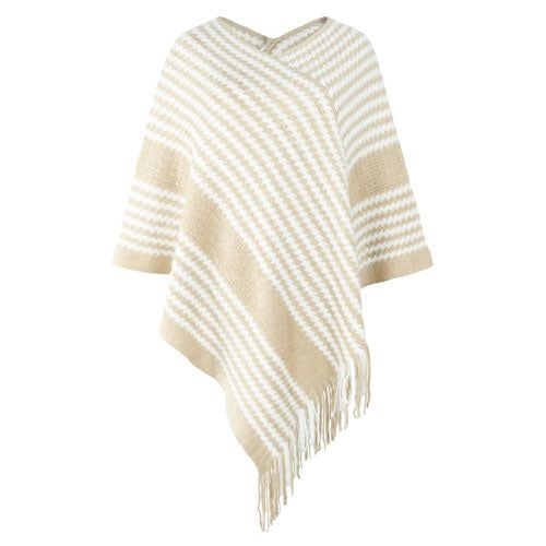 Gebreide Winter Poncho