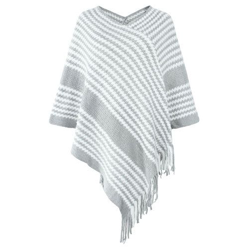 Gebreide Winter Poncho