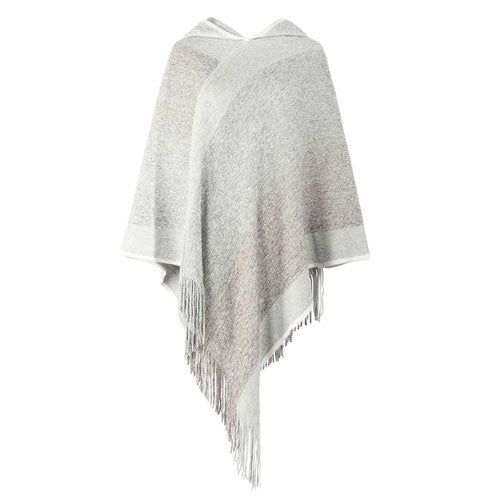Dames Poncho met Capuchon