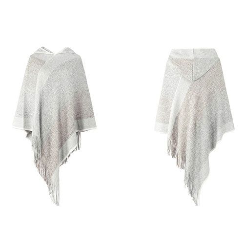 Dames Poncho met Capuchon