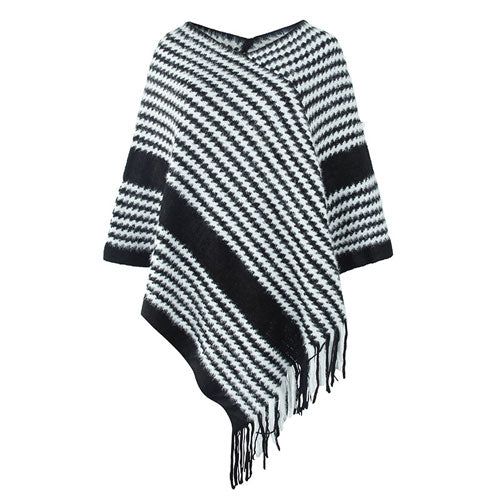 Gebreide Winter Poncho