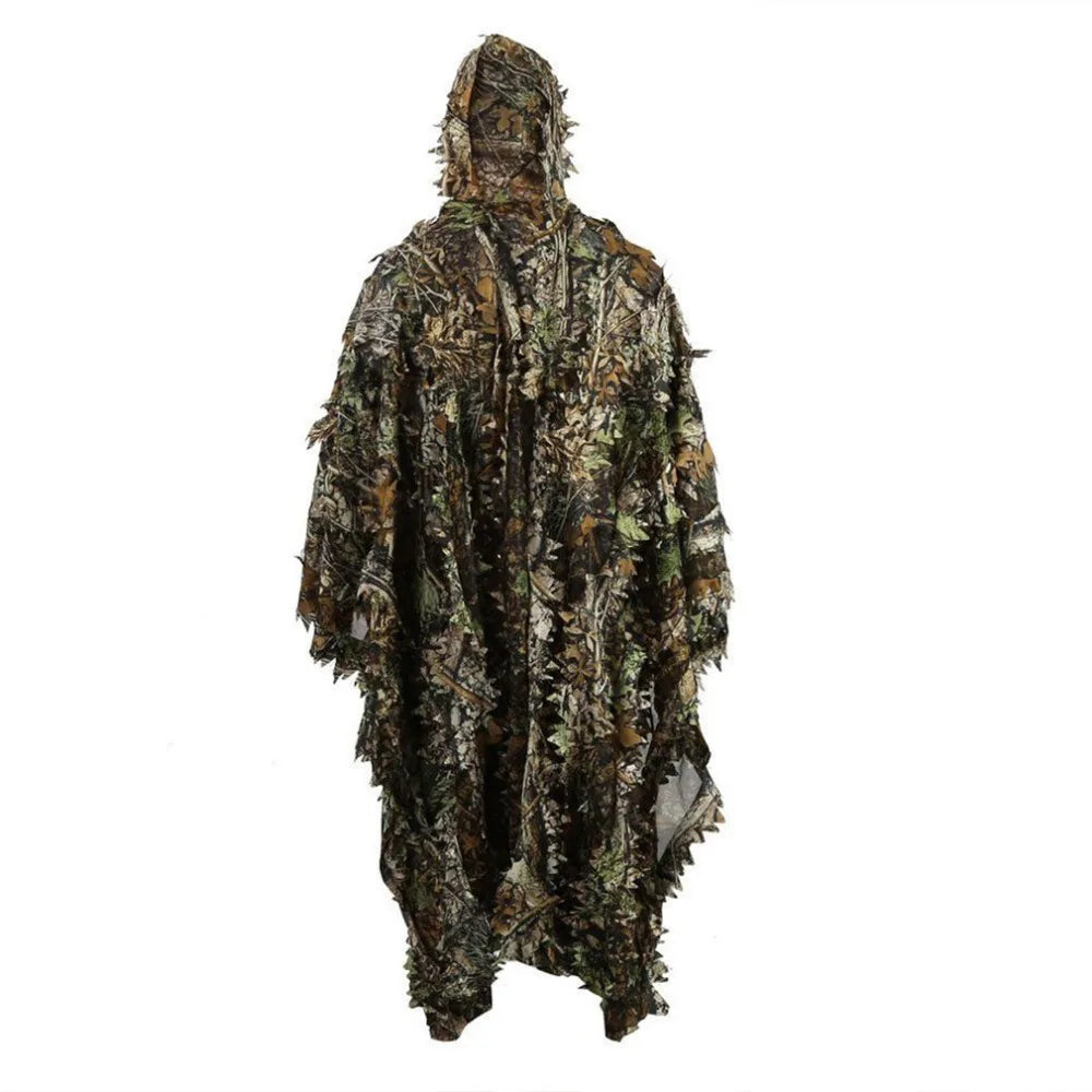Professionele Ghillie Camouflage Poncho - Jacht & Airsoft