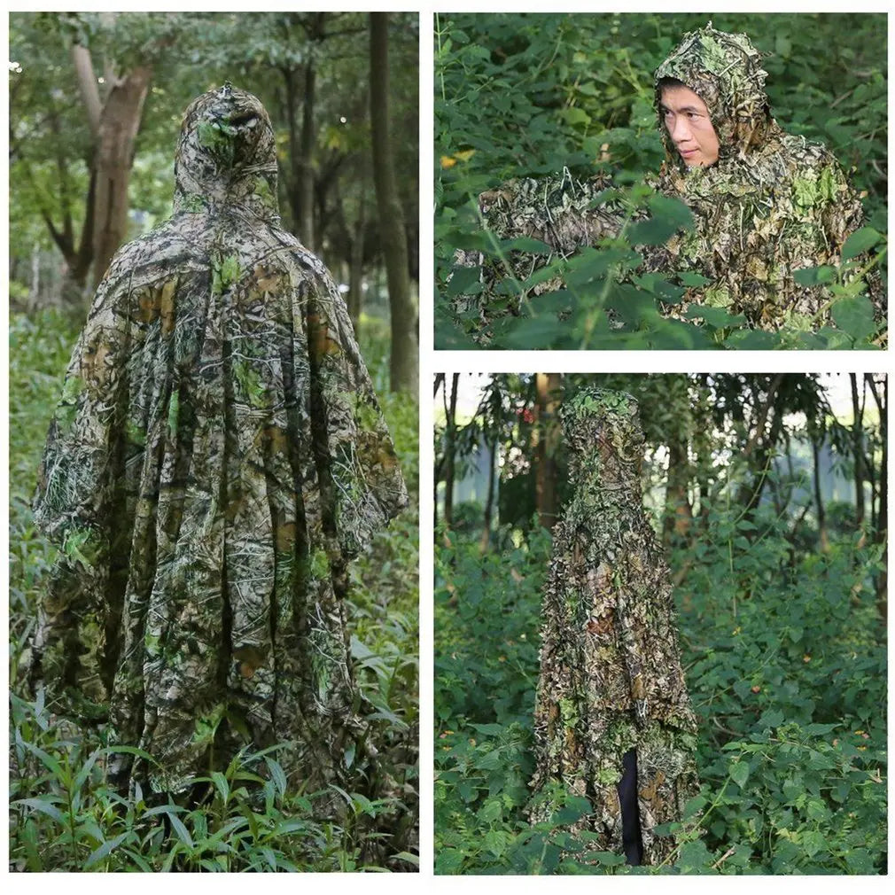 Professionele Ghillie Camouflage Poncho - Jacht & Airsoft
