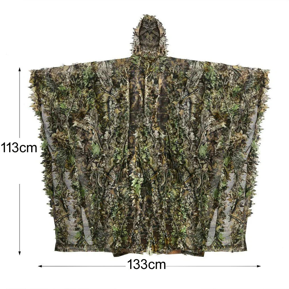Professionele Ghillie Camouflage Poncho - Jacht & Airsoft