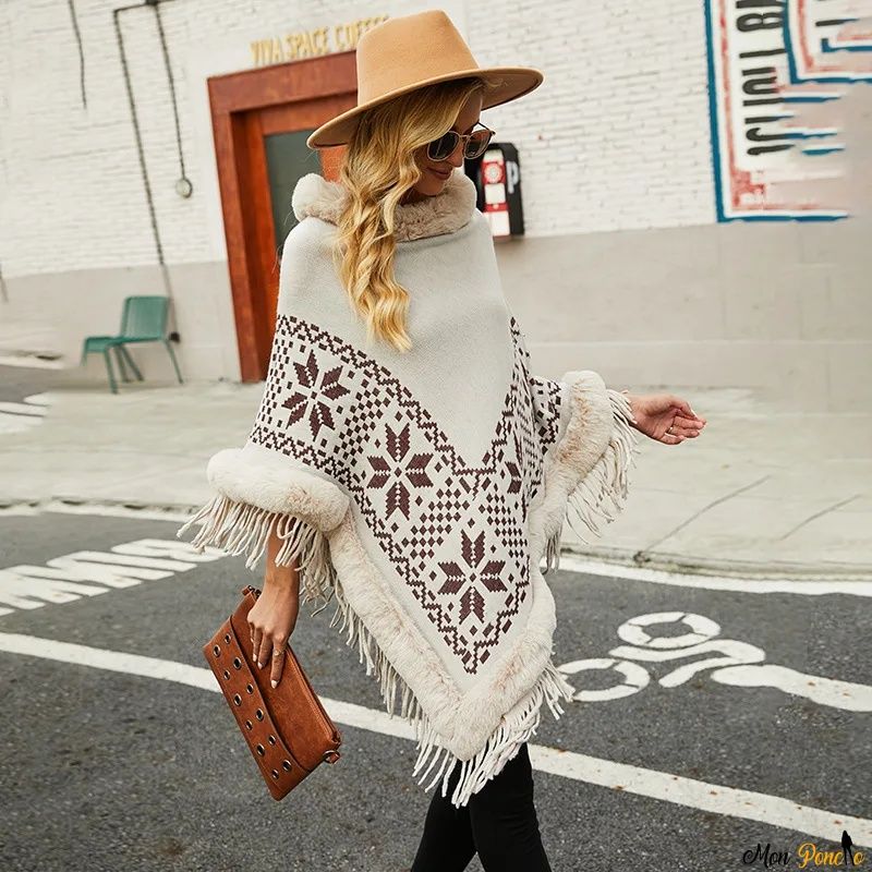 Trui Poncho met Col
