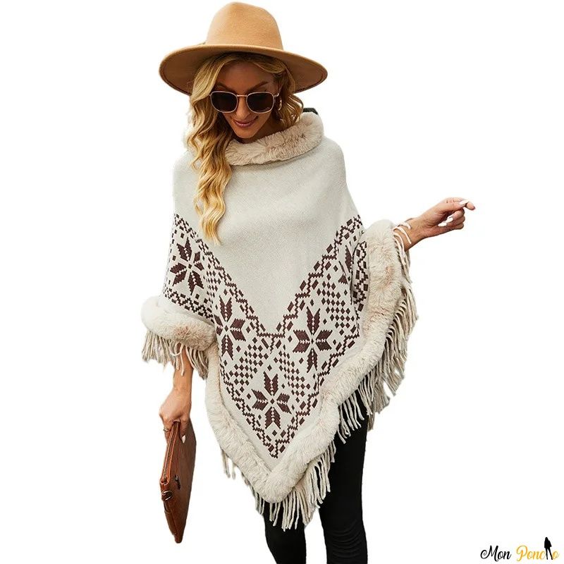 Trui Poncho met Col