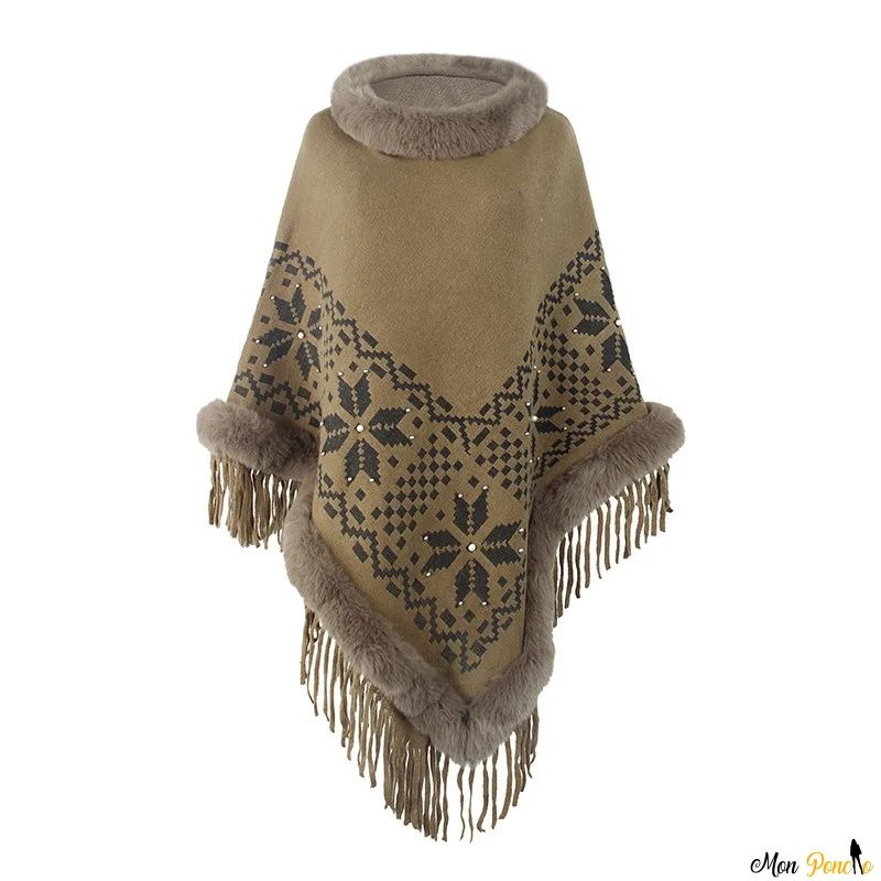 Trui Poncho met Col