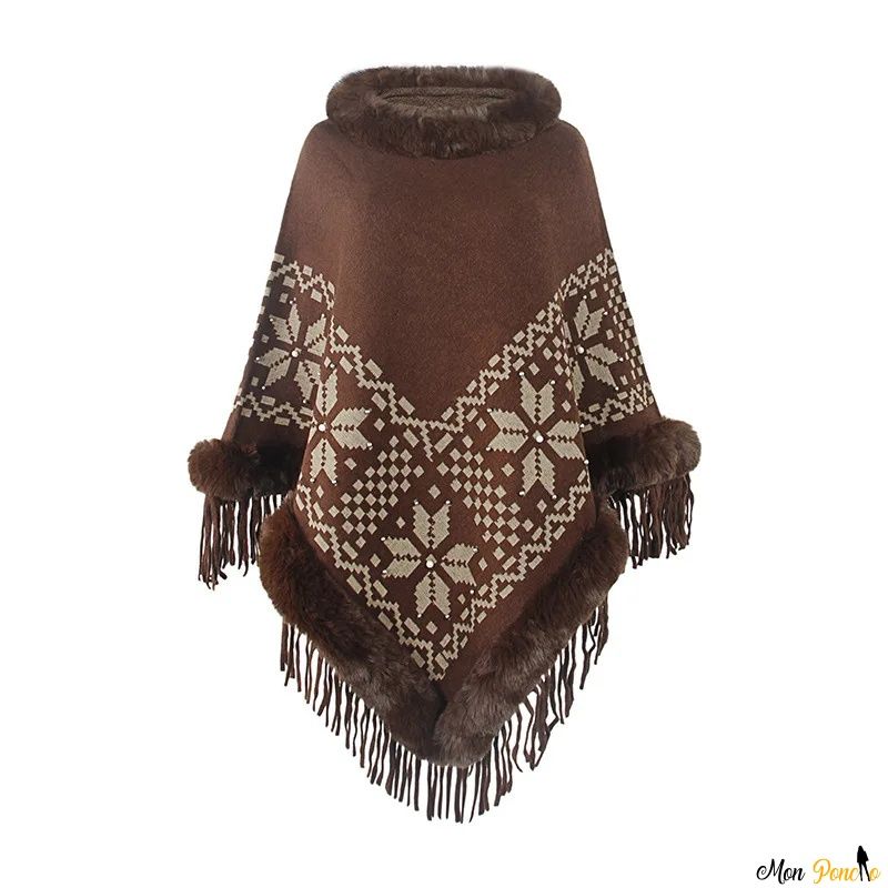 Trui Poncho met Col