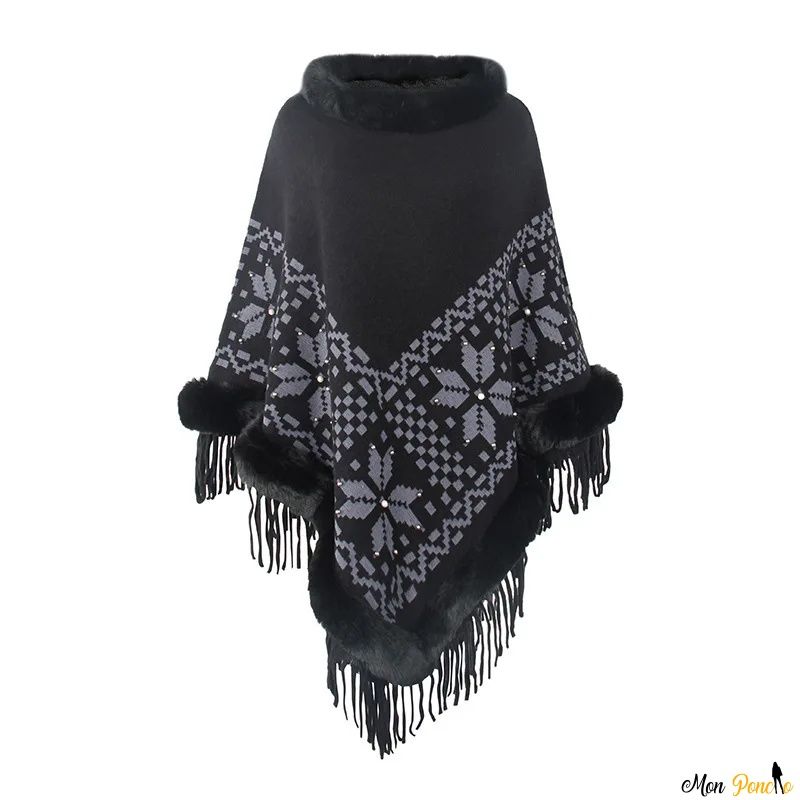 Trui Poncho met Col