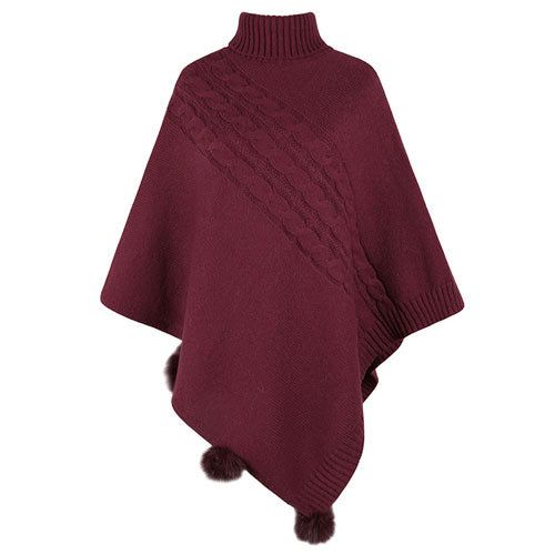 Lange Dames Poncho