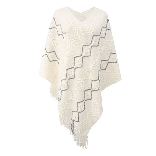 Warme Dames Poncho