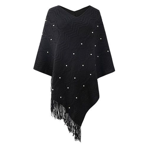 Warme Dames Poncho