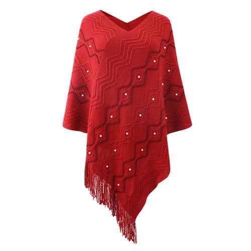 Warme Dames Poncho