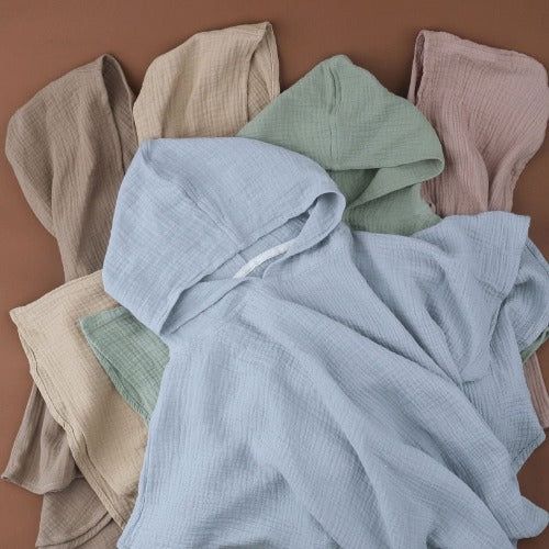 Katoenen Badcape Baby