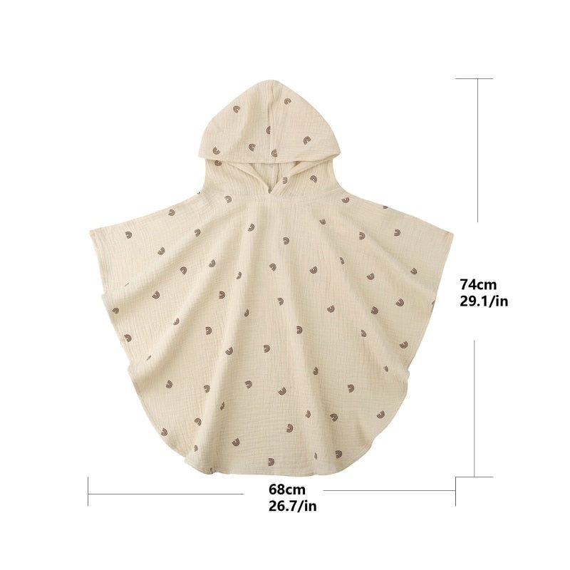 Katoenen Badcape Baby