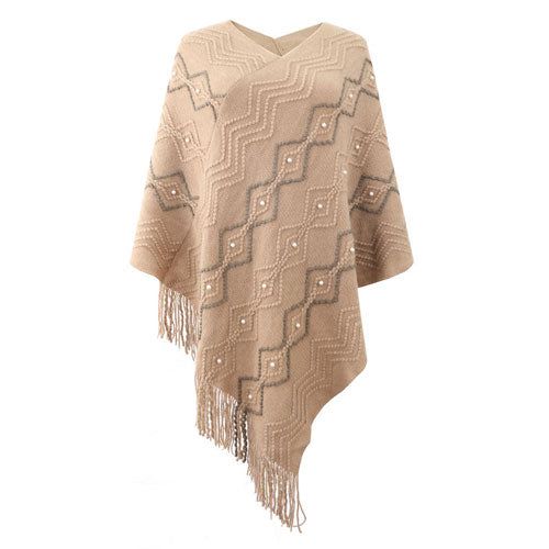 Warme Dames Poncho