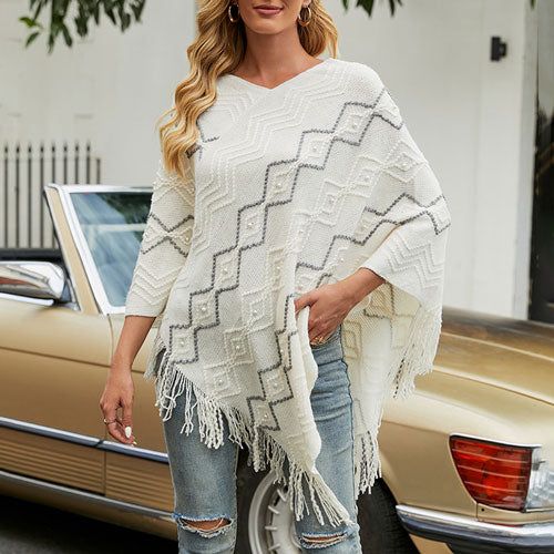 Warme Dames Poncho