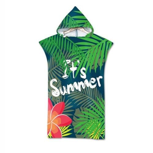 Absorberende Zomer Strandponcho
