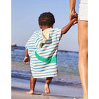 Badponcho Baby Strepen
