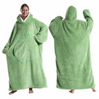 Deken Poncho Fleece Dames met Capuchon