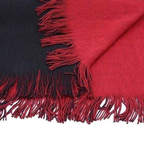 Effen Wollen Dames Poncho