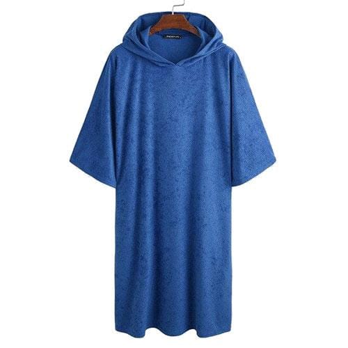 Fleece Badponcho Heren