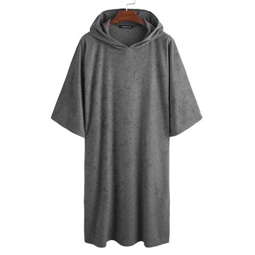 Fleece Badponcho Heren