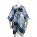 Omkeerbare Dames Poncho Kasjmier