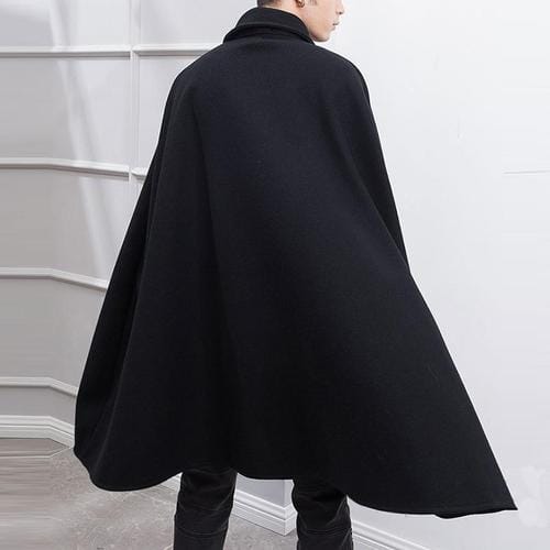 Lange Warme Heren Poncho