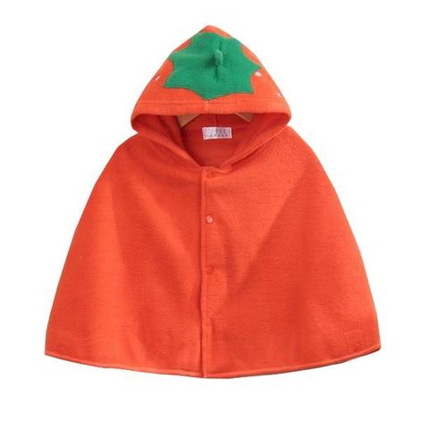 Katoenen Baby Poncho met Capuchon