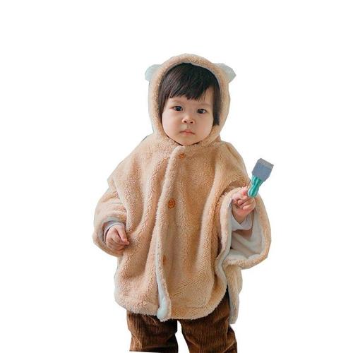 Winter Baby Poncho met Capuchon