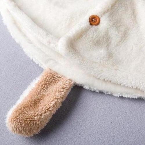 Winter Baby Poncho met Capuchon