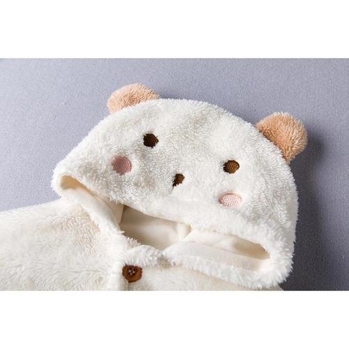 Winter Baby Poncho met Capuchon