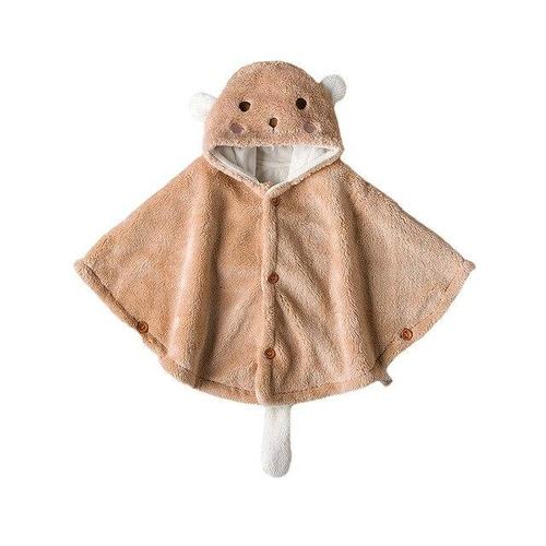 Winter Baby Poncho met Capuchon