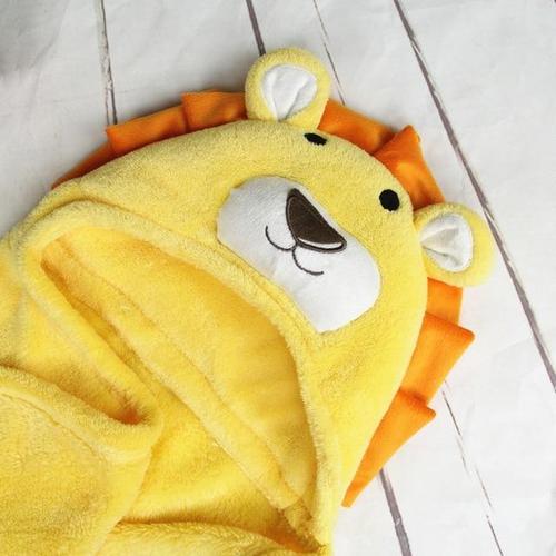 Badponcho Baby met Capuchon