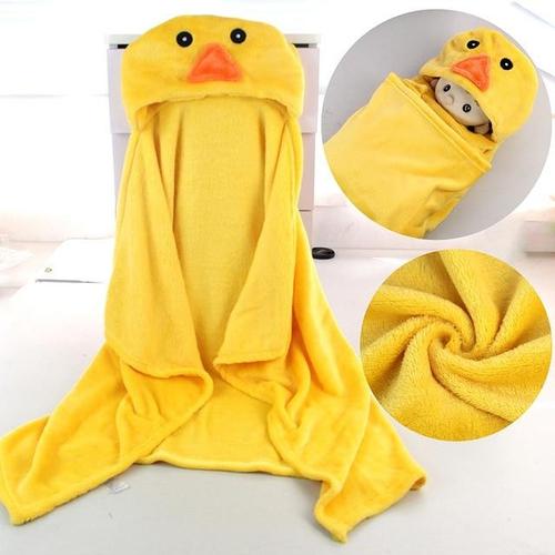 Badponcho Baby met Capuchon