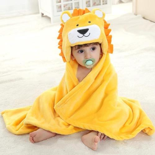 Badponcho Baby met Capuchon