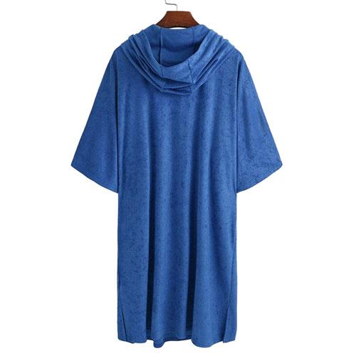Fleece Badponcho Heren