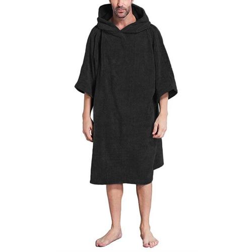 Fleece Badponcho Heren