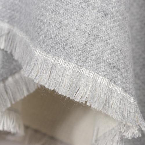 Tweekleurige Dames Poncho Kasjmier