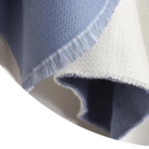Tweekleurige Dames Poncho Kasjmier