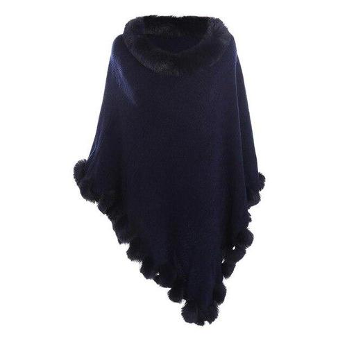 Plaid Poncho Dames Kasjmier