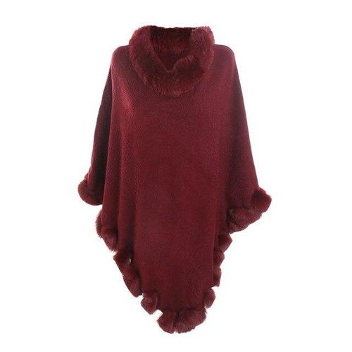 Plaid Poncho Dames Kasjmier
